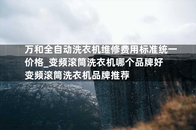 万和全自动洗衣机维修费用标准统一价格_变频滚筒洗衣机哪个品牌好 变频滚筒洗衣机品牌推荐